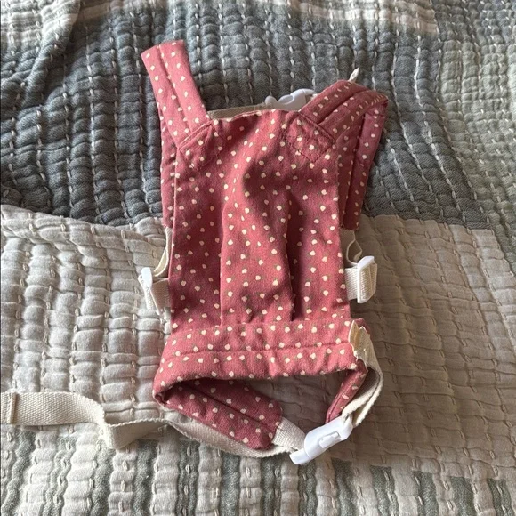 Olli Ella Dinkum Dolls Carrier Sweetheart Red Heart Flowers Floral - Picture 6 of 6